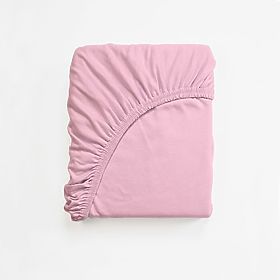 Cotton Fitted Sheet 200x80 cm - Pink