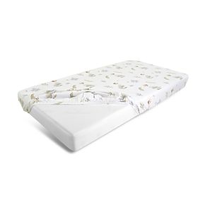Cotton Fitted Sheet with Elastic - Little Geese (120x60 cm)