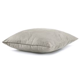 Decorative Cushion Cover PEACOCK Cappuccino Color with Embossed Animal Motif in Glamour Style