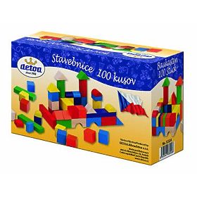 Detoa Wooden Building Blocks 100 pcs, Detoa