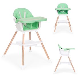 Children's High Chair 2-in-1 Green ECOTOYS