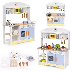 Children's Kitchen Oven Washing Machine Microwave 12 Accessories ECOTOYS