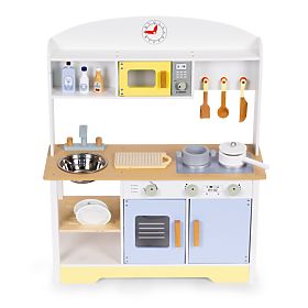 Children's Kitchen Oven Washing Machine Microwave 12 Accessories ECOTOYS