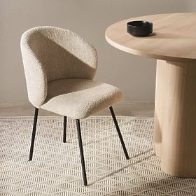 Dining Chair Larisa, Beige/Black Legs, lectus