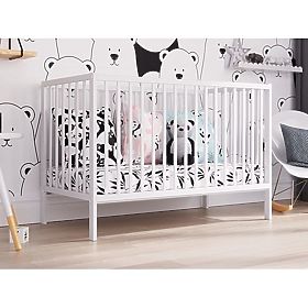 Dominik Baby Cot 120×60 cm – White, Lettino
