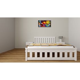 Double Bed Ada 200 x 140 cm - White