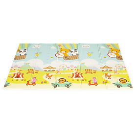 Double-sided Foldable Foam Educational Mat with Large Bag ECOTOYS