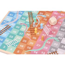 Double-Sided Game Halama and Snakes and Ladders