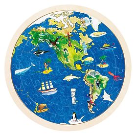 Double-sided World Map Puzzle