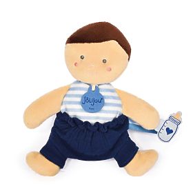 Doudou Jolijou Doll 18 cm Blue, Doudou Jolijou Paris
