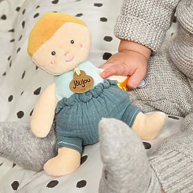 Doudou Jolijou Doll 18 cm Green, Doudou Jolijou Paris