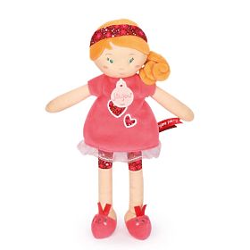 Doudou Jolijou Doll LES PIPELLETTES 25 cm 1 pc red, Doudou Jolijou Paris