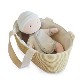 Doudou Jolijou Doll Pol in a Stroller Bag 28 cm, Doudou Jolijou Paris