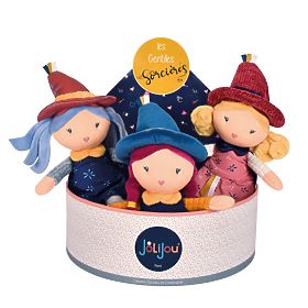 Doudou Jolijou Fabric Dolls Witches 24 cm, Doudou Jolijou Paris