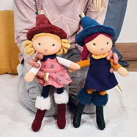 Doudou Jolijou Fabric Dolls Witches 24 cm, Doudou Jolijou Paris