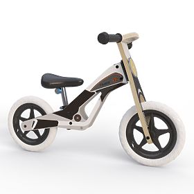 Wooden Balance Bike Drake - Black and White, Ourbaby®