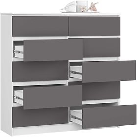 DRESSER K120 10SZ CLP PK WHITE / GRAY