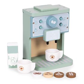 Wooden Children's Coffee Maker Barista Set 8 Pieces ECOTOYS, EcoToys