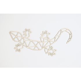 Wooden geometric painting - Lizard - different colors, Elka Design