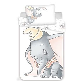 Children's Bedding Dumbo 'Grey' Baby 100x135 cm + 40x60 cm