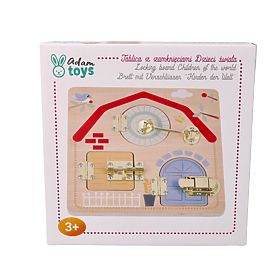 Educational Board with Locks - Children of the World