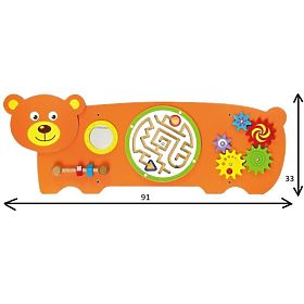 Educational toy on the wall - Bear
