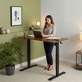 Electric Adjustable Desk 120x60 cm, Height Adjustable 72-117 cm ModernHome