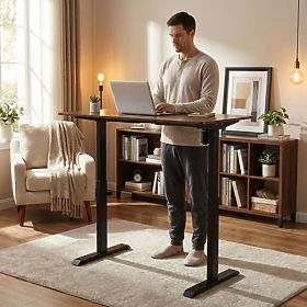 Electric Adjustable Desk 140x70 cm, Height Adjustable 76-121 cm ModernHome