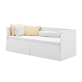 Extendable Bed HELIOS with Two Drawers 200x80/200x160