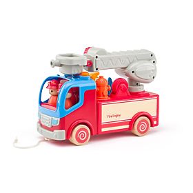 Fire Truck with Rotating Ladder and Platform Woody
