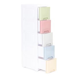 Five Small Shelf Unit on Wheels