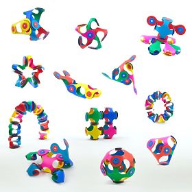 Flexible magnetic kit Clixo, 9 pcs - Mix of colors