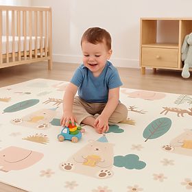 Foam Mat for Children 200x150 cm Educational Double-Sided Folding + Bag IPLAY