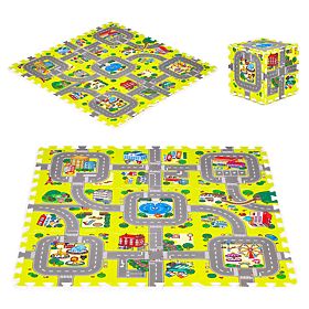 Foam Mat for Children City 9 Pieces 90.5x90.5 cm IPLAY