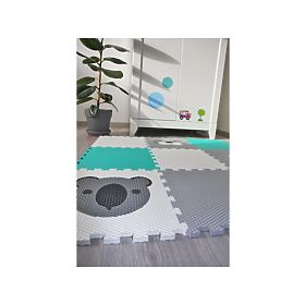Foam play mat 9 pcs - Koala, seal and paw