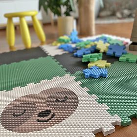 Foam Puzzle 9 Pieces - Sloth and Rainbow, VYLEN