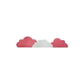 Foam protection for the wall behind the bed Clouds - pink