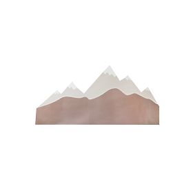 Foam protection for the wall behind the bed Mountains - beige