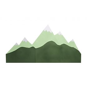 Foam protection for the wall behind the bed Mountains - green