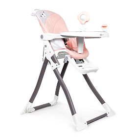 Folding Pink High Chair ECOTOYS