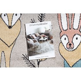 FUN Forester Children's Rug, Animals, Forest Beige, F.H.Kabis