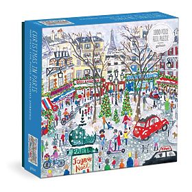 Galison Foil Puzzle Michael Storrings Christmas Paris 1000 Pieces