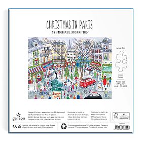 Galison Foil Puzzle Michael Storrings Christmas Paris 1000 Pieces