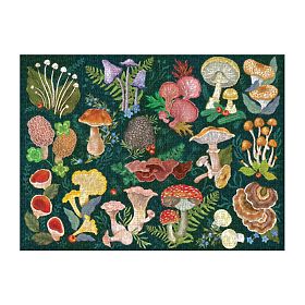 Galison Mushroom World Puzzle 1000 Pieces