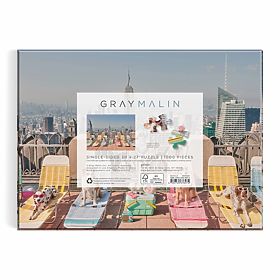 Galison Puzzle Dogs in New York Gray Malin 1000 Pieces