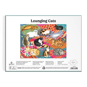 Galison Puzzle Lounging Cats 1000 Pieces