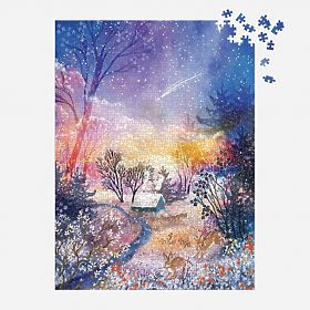 Galison Puzzle Magical Snowy Landscape 1000 Pieces, Galison