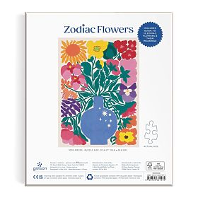 Galison Zodiac Flowers Puzzle 1000 Pieces