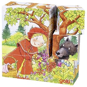 Goki Wooden Blocks Fairy Tales 9 pcs, Goki