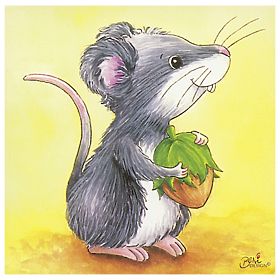 Goki Wooden Blocks Young Animals 4 pcs